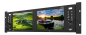 Preview: TVLogic R-7D, 2 x 7” LCD 2RU 1920 x 1080 Dual LCD UHD-4K Ready Rack Mount, 500cd/㎡ (12G/6G/3G/HD/SD-SDI, HDMI)