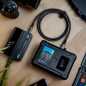 Preview: Newell BP-95LCD, V-Mount Li-Ion Akku 99 Wh/14,4 Volt / 7,0 Ah, USB-Ausgang: 5 V, 3 A, LCD Anzeige