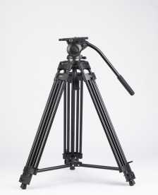 Swit TOWER100, Aluminum Camera Tripod KIT, TH100A Fluid Video Head, Mid-level Spreader, 10kg Payload, Soft Bag