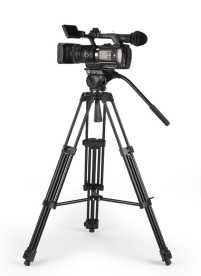 Swit TOWER100, Aluminum Camera Tripod KIT, TH100A Fluid Video Head, Mid-level Spreader, 10kg Payload, Soft Bag