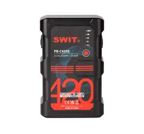 SWIT PB-C420S; V-Mount Li-Ion Akku 420Wh 14,4V / 29,1A mit 2x D-Tap Out