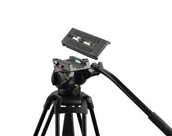 Swit TOWER150, Aluminum Camera Tripod KIT, TH150 Fluid Video Head, Ground Spreader, 15kg Payload, Soft Bag