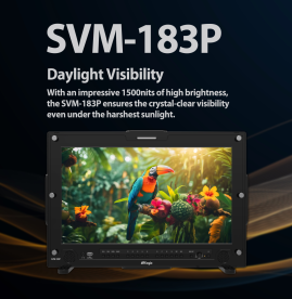 TVLogic SVM-183P, 18.5" 12G-SDI High Brightness Field Monitor