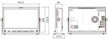 TVLogic SVM-183S, 18,5-Zoll-Full-HD-Monitor mit 10 Bit, 2x 12G-SDI