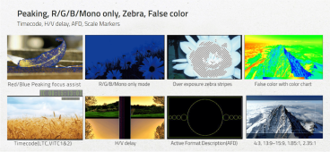 Swit M-1093F | 2x9" Rackmount IPS LCD Panel, Waveform und Vector scope