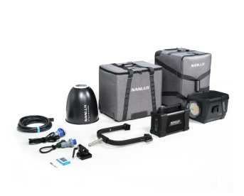 NANLUX Evoke 2400B ST-Kit Bi-Color LED COB Studio-Scheinwerfer 2700K - 6500K, Trolley Case Kit