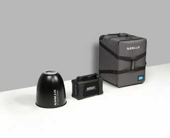 NANLUX Evoke 2400B ST-Kit Bi-Color LED COB Studio-Scheinwerfer 2700K - 6500K, Trolley Case Kit