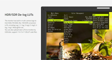 Swit BM-U245HDR, 23.8" 8K High-Bright 4x12GSDI HDR Zero-Delay Reference UHD Monitor with Auto-Calibration