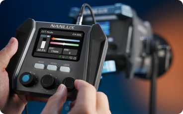 NANLUX Evoke 600C, RGBW LED Studio-Leuchte m. 600W / 1.000 K - 20.000 K CCT-Bereich mit G/M +/- 200 Anpassung