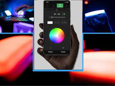 Aputure MC LED Kopflicht Bi-Color und farb RGBW mit LiPo Akku und Bluetooth