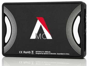 Aputure AL-MC LED Kopflicht Bi-Color und farb RGBW mit LiPo Akku und Bluetooth