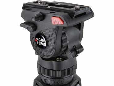 Camgear MARK 6 CF GS KIT 0-10 kg/SET | Fluid Videokopf mit Carbon Stativ Bodenspinne und Tasche