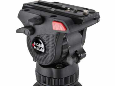 Preview: Camgear MARK 4 AL MS KIT 0-7 kg/SET | Fluid Videokopf mit ALU Stativ Mittelspinne und Tasche