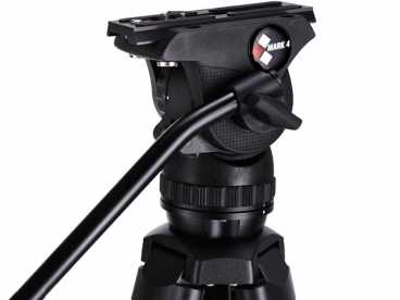 Camgear MARK 4 CF MS KIT 0-7 kg/SET | Fluid Videokopf mit CARBON Stativ Mittelspinne und Tasche