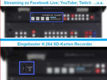 DataVideo HS-1300 FullHD 6 Kanal HD-SDI HDMI H.264 Mobiles WEB-Video Studio