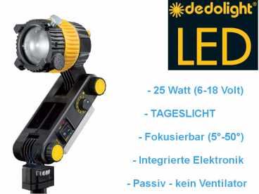 DedoLight DLED2.1 high-power 25 W mini LED Kopflicht Tageslicht