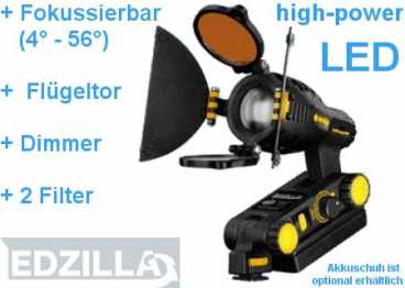 DedoLight LEDZILLA2 High-Power mini LED Kopflicht Tageslicht mit Dimmer