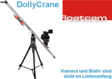 DollyCrane PLUS 16kg Kombination aus Dolly-Leichtkran-Slider-JIB 4in1 Kamera-Kran