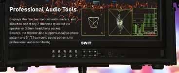 Swit FM-U245HDR 23,8" 4K 1000nits 4x12G-SDI HDR Field Monitor