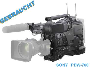 GEBRAUCHT - SONY PDW-700; HDVF-200; XDCAM HD 422 Schulter Kamera/Camcorder
