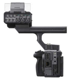 Sony ILME-FX5 mit XLR-Griff, Vollformat 4K 120p Exmor R CMOS Kamera mit E-Mount, BIONZ XR2 Prozessor