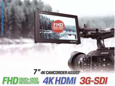 7'' Lilliput FS7 IPS LCD-Monitor 1920x1200 bis 4k UHD mit HDMI SDI IN