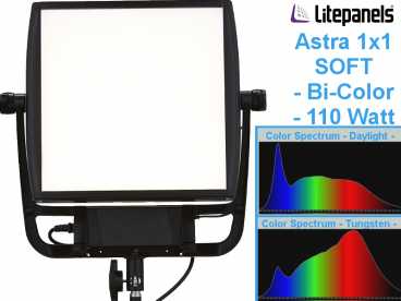 LED Licht LitePanels Astra 1x1 SOFT Bi-Color {110 Watt | 90°}