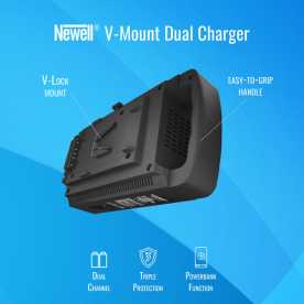 Newell dual-channel, simultanes  Ladegerät für V-Mount