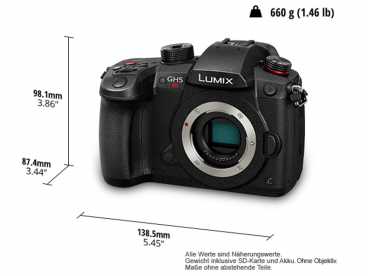 Panasonic Lumix DC-GH5S prof. Video HDR DSLM 10,3MP Systemkamera 4:2:2 10-Bit {Body}