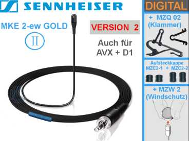 Sennheiser EW 512-P G4 SET UHF Bodypack Kamera MKE 2 Profi-Funkmikro und 50mW Sendeleistung