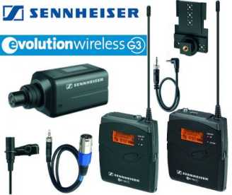 Sennheiser EW 100-ENG G3 Set 2x Sender Kamera ME 2 Funkmikro