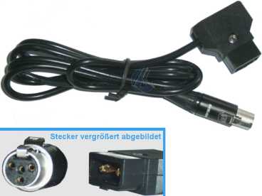 Adapterkabel 4p miniXLR auf D-TAP für TVLogic VFM-058