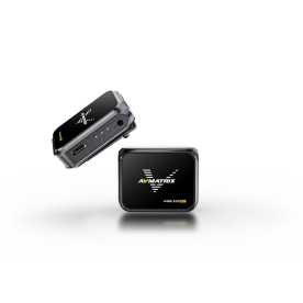 AVMatrix VM12 Single, Drahtloses Mikrofonsystem (2,4 GHz), 1x Sender, 1x Empfänger, 1x Fellwindschutz