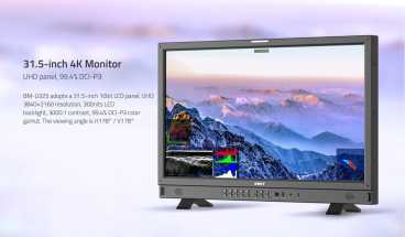 Swit BM-U325,  31.5" 8K 4x12GSDI HDR Zero-Delay UHD Monitor with AI-Calibration