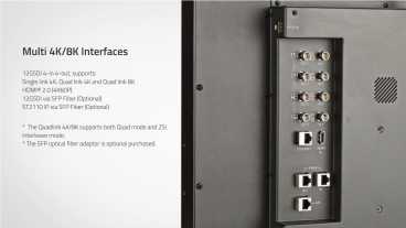 Swit BM-U325,  31.5" 8K 4x12GSDI HDR Zero-Delay UHD Monitor with AI-Calibration