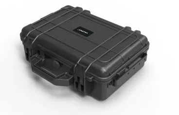 AVMATRIX PM1250, 12,5" LCD-Videomonitor 4K im Flight Case, V-Mount Akkuplatte