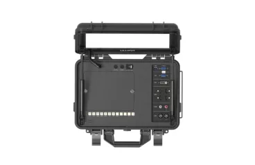 AVMATRIX PM1250, 12,5" LCD-Videomonitor 4K im Flight Case, V-Mount Akkuplatte