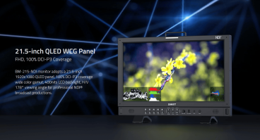 Swit BM-215-NDI, 21.5" 4K-NDI QLED HDR 100%DCI-P3 Zero-Delay professional FHD Monitor with Auto-Calibration