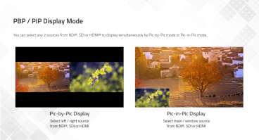 Swit BM-215-NDI, 21.5" 4K-NDI QLED HDR 100%DCI-P3 Zero-Delay professional FHD Monitor with Auto-Calibration