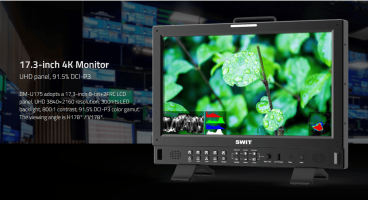 Swit BM-U175, 17.3-inch 4K/8K 12GSDI Studio Monitor