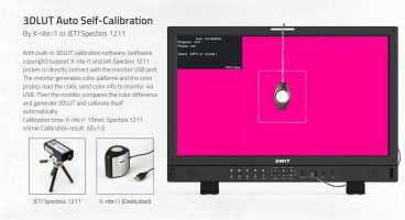 Swit BM-U245HDR, 23.8" 8K High-Bright 4x12GSDI HDR Zero-Delay Reference UHD Monitor with Auto-Calibration