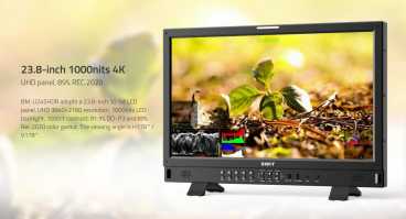 Swit BM-U245HDR, 23.8" 8K High-Bright 4x12GSDI HDR Zero-Delay Reference UHD Monitor with Auto-Calibration