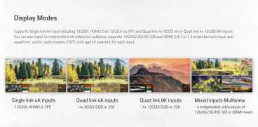 Swit BM-U245HDR, 23.8" 8K High-Bright 4x12GSDI HDR Zero-Delay Reference UHD Monitor with Auto-Calibration