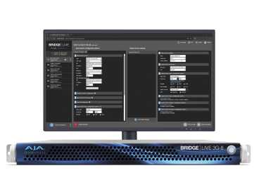 Preview: AJA BRIDGE LIVE 3G-8, 8x Bidirektionale 3G / SDI Ports, H.264/H.265, NDI, SRT und HLS-Support