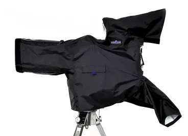 Preview: camRade rainCover OB/EFP Large, grosser Regenschutz für Broadcast Kameras mit Box-Optik in schwarz
