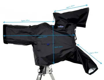 camRade rainCover OB/EFP Large, grosser Regenschutz für Broadcast Kameras mit Box-Optik in schwarz