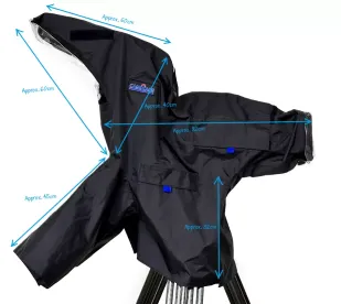 camRade rainCover OB/EFP Small, Regenschutz für Broadcast-Kameras mit 5" - 7" Monitor / Sucher