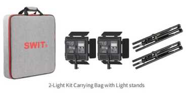 Swit CL-40D 2KIT, Dimmbare 40 W Bi-Color Soft LED Leuchte im 2er Kit, V-Mount Akkuanschluss