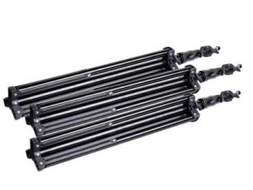 Preview: Swit CL-60D 3KIT | Set of 3 x CL-60D | 1:1 60W 2000Lux Bi-color DMX SMD LED Panel Light (V-mount) with tripods and trolley case