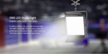 Swit CL-60D, 1:1 60W 2000Lux Bi-color DMX SMD LED Panel Light, with bag